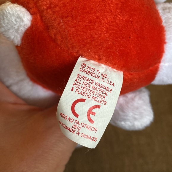 SANRIO HELLO KITTY TY beanie baby boo Christmas sacra hat candy cane overall - Picture 3 of 4